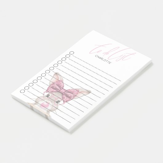 Personalisierte To-Do-List Sticky Notes - Niedlich Post-it Klebezettel (angewinkelt)