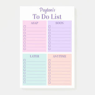 Personalisierte To-Do-Liste Post-it-Notizen Post-it Klebezettel