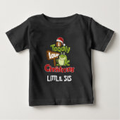 Personalisierte Toadly Liebe Weihnachten Matching Baby T-shirt (Vorderseite)