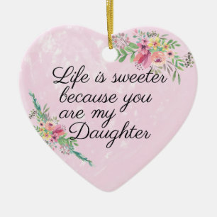 Personalisierte Tochter-Verzierung Keramik Ornament