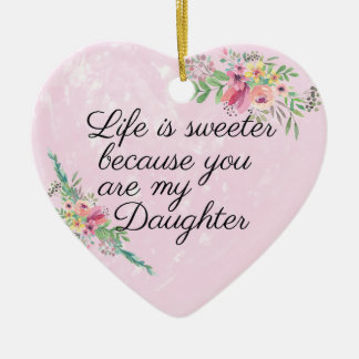 Personalisierte Tochter-Verzierung Keramik Ornament