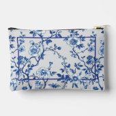 Personalisierte Toilettenbeutel - Blaue Blume Zubehörtasche (Rückseite)