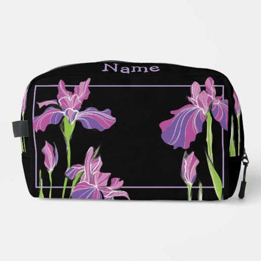 Personalisierte Toilettenbeutel - Lila Irische Waschbeutel (Vorderseite)