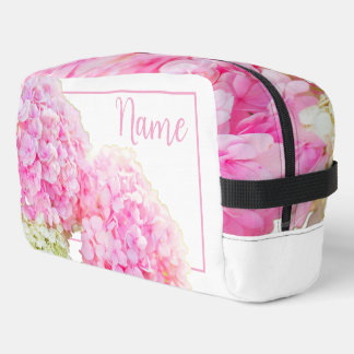 Personalisierte Toilettenbeutel - Pink Hydrangea Waschbeutel