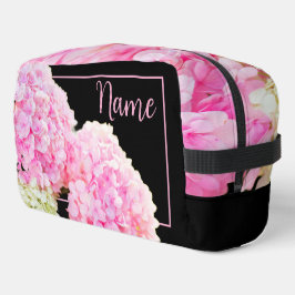 Personalisierte Toilettenbeutel - Pink Hydrangea Waschbeutel