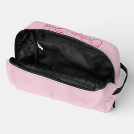Personalisierte Toilettenbeutel - Pink Peony Waschbeutel
