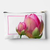 Personalisierte Toilettenbeutel - Rosa Lotus Zubehörtasche (Rückseite)