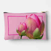 Personalisierte Toilettenbeutel - Rosa Lotus Zubehörtasche (Rückseite)