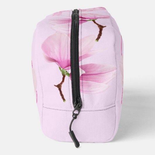 Personalisierte Toilettenbeutel - Rosa Magnolia Waschbeutel (Rechts)