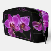 Personalisierte Toilettenbeutel - Rosa Orchid Waschbeutel (Rechte Ecke)