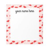 Personalisierte Toilettenspülung Notepad Notizblock (Vorderseite)