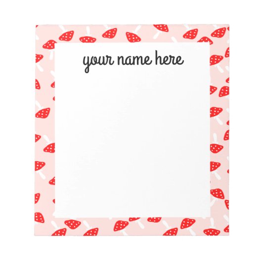 Personalisierte Toilettenspülung Notepad Notizblock (Vorderseite)