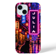 Personalisierte Tokyo-Neon-Phone-Hülle mit individ