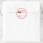 Personalisierte Tomaten Berries Canning Jar Sticke Runder Aufkleber (Tasche)