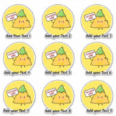 Personalisierte Top Job Fun Lehrer Belohnung Stick Aufkleber (Vorderseite)