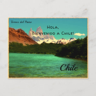 Personalisierte Torres del Paine, Chile Postkarte