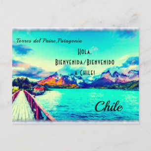 Personalisierte Torres del Paine,Patagonia, Chile Postkarte