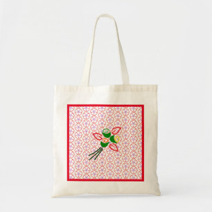 Personalisierte Tote-Tasche mit Blumen als Geschen Tragetasche