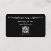 Personalisierte Touch für Hypotheken Beruflich Visitenkarte (Rückseite)