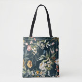 Personalisierte Tragetaschen - Blumenmuster Tasche (Vorderseite)