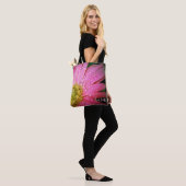 Personalisierte Tragetaschen - Pink Gerbera Daisy Tasche (Am Model)