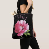 Personalisierte Tragetaschen - Rosa Peony Tasche (Von Nahem)