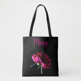 Personalisierte Tragetaschen - Rosa Peony Tasche