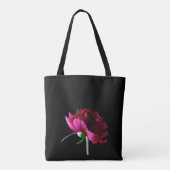 Personalisierte Tragetaschen - Rosa Peony Tasche (Rückseite)