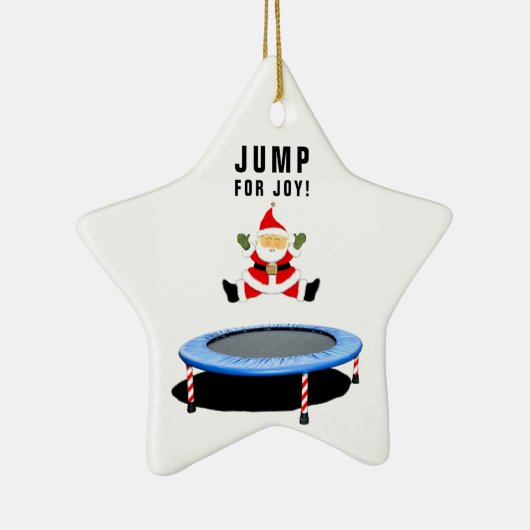 personalisierte Trampolin Keramik Ornament (Rechts)