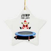 personalisierte Trampolin Keramik Ornament (Vorne)