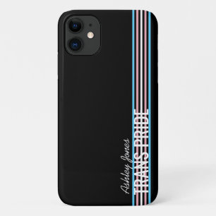 Personalisierte Trans Pride Streifen LGBT Maßanfer Case-Mate iPhone Hülle