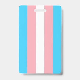 Personalisierte Transgender-Flagge Ausweis