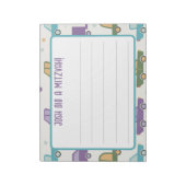 Personalisierte Transportmitzvah-Hinweise Notizblock (Rotiert)