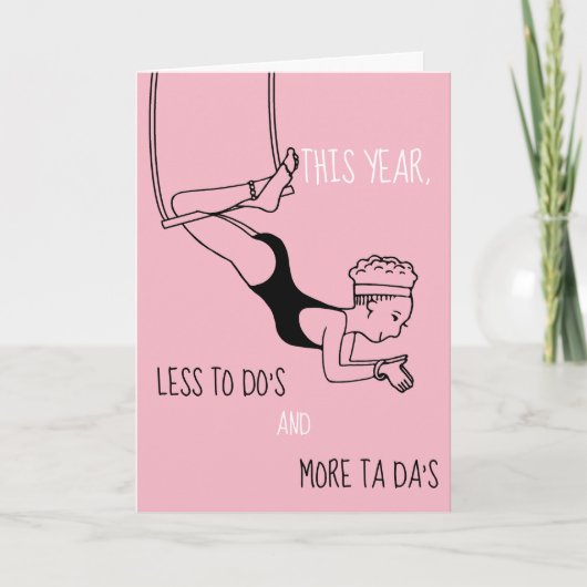 Personalisierte Trapeze-Künstler-Gruß-Karte Karte (Vorderseite)