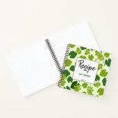 Personalisierte Trauben und Blätter Rezept Leere K Notizblock (Innenseite)