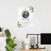 Personalisierte Trauerbildtafel – Gedenkobjekt Poster (Heimbüro)