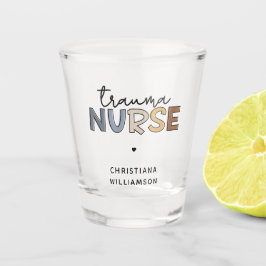 Personalisierte Trauma Nurse Trauma Pflegegeschenk Schnapsglas