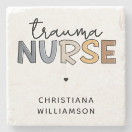 Personalisierte Trauma Nurse Trauma Pflegegeschenk Steinuntersetzer