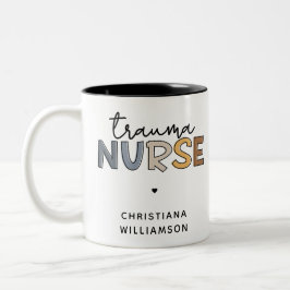 Personalisierte Trauma Nurse Trauma Pflegegeschenk Zweifarbige Tasse