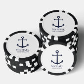 Personalisierte Trauzeuge der Nautischen Marine Pokerchips (Stapel)