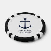 Personalisierte Trauzeuge der Nautischen Marine Pokerchips (Einzeln)