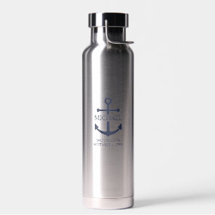 Personalisierte Trauzeuge der Nautischen Marine Trinkflasche