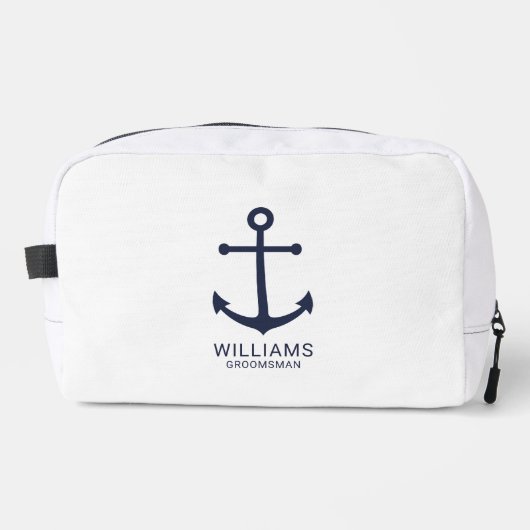 Personalisierte Trauzeuge der Nautischen Marine Waschbeutel (Vorderseite)