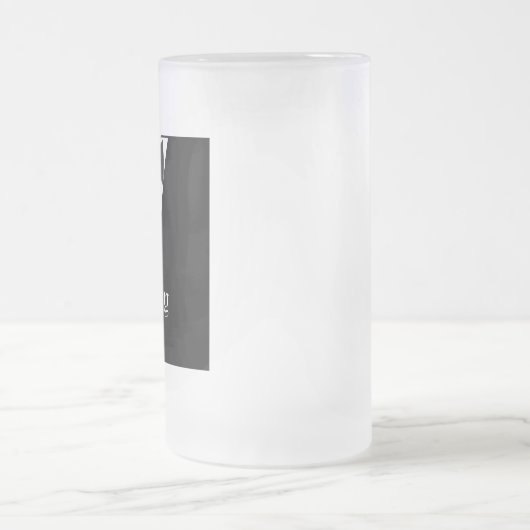 Personalisierte Trauzeuge oder Trauzeuge Mattglas Bierglas (Mittel)