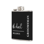 Personalisierte Trauzeuge Vorschlag Hüftmaske Flachmann (Links)