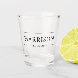 Personalisierte Trauzeugen des modernen Trauzeugen Schnapsglas