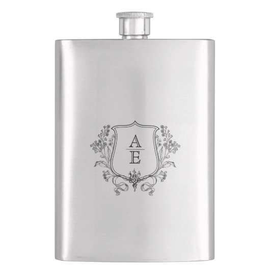 Personalisierte Trauzeugen Geschenk Flachmann (Vorderseite)