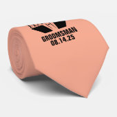 Personalisierte Trauzeugen Geschenke Krawatte (Gerollt)