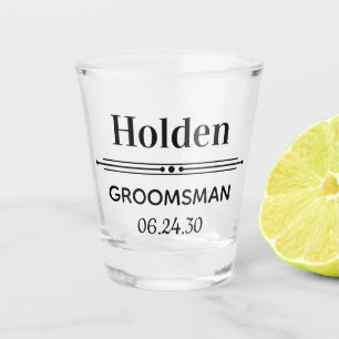 Personalisierte Trauzeugen-Geschenke Schnapsglas