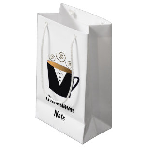Personalisierte Trauzeugen-Geschenktasche im Smoki Kleine Geschenktüte